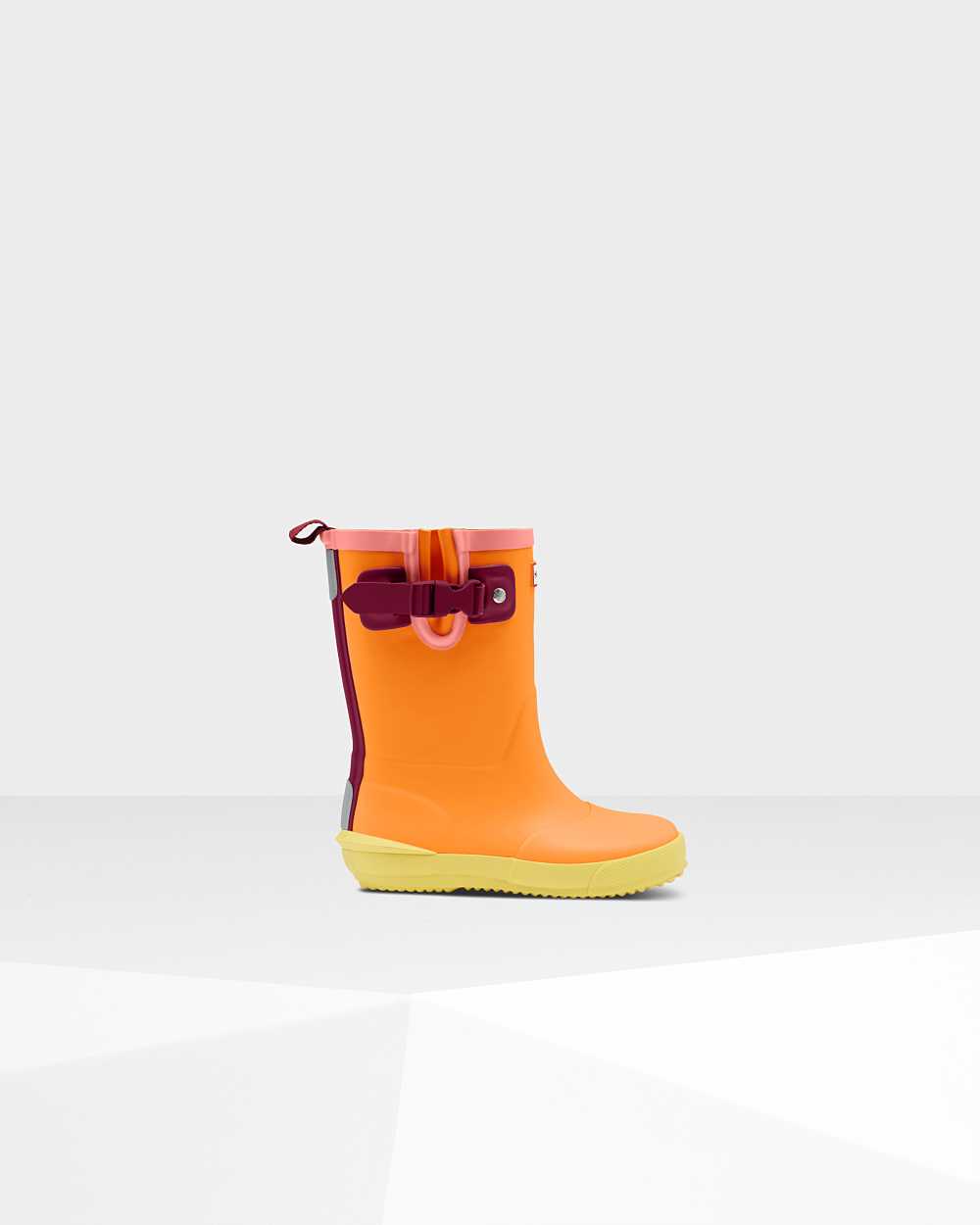 Kids Hunter Original Davison Rain Boots Orange | RLYFTU-961